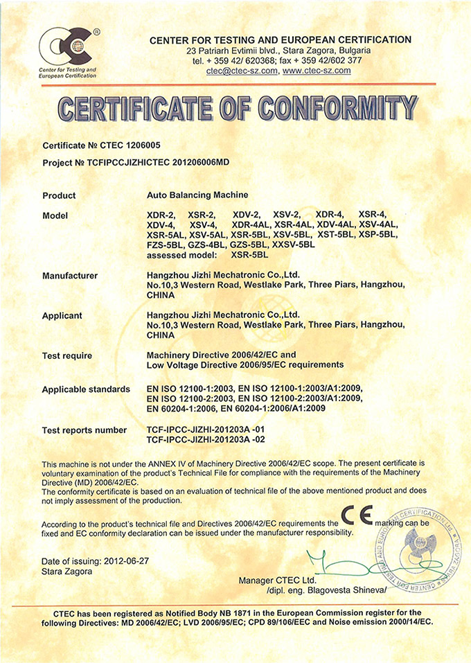 CE certification