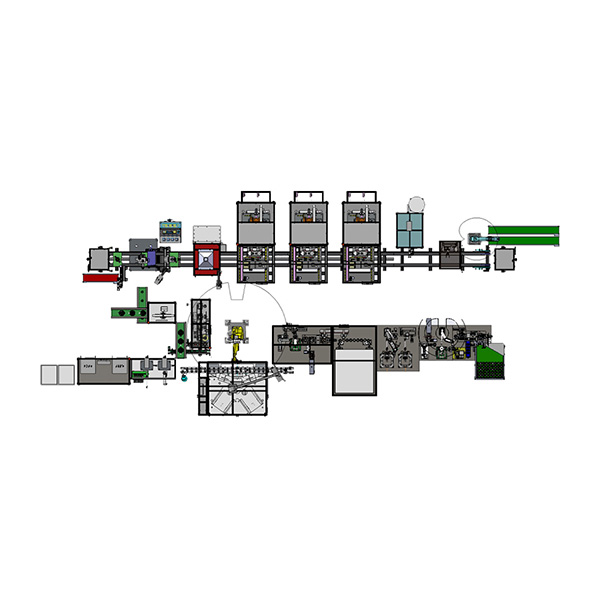 Linha de produção automática do motor de condensação sem escova do fã do automóvel